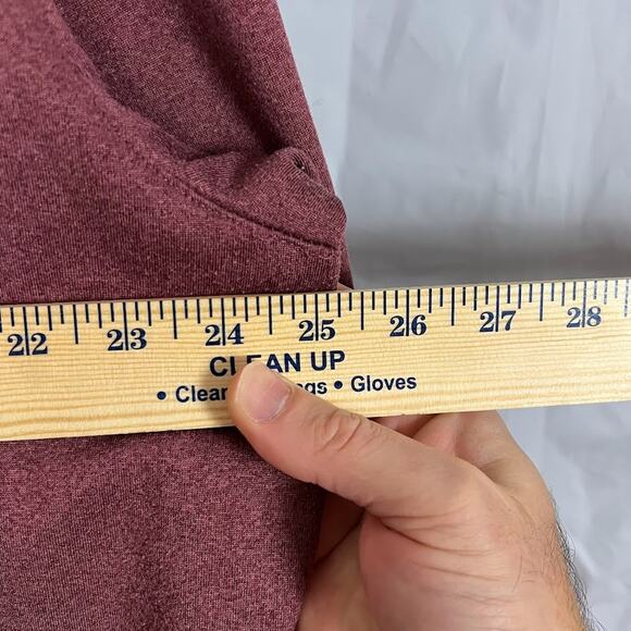 Callaway Weather Series Quarter Zip Pullover Burgundy Men's sz Large - Picture 6 of 9